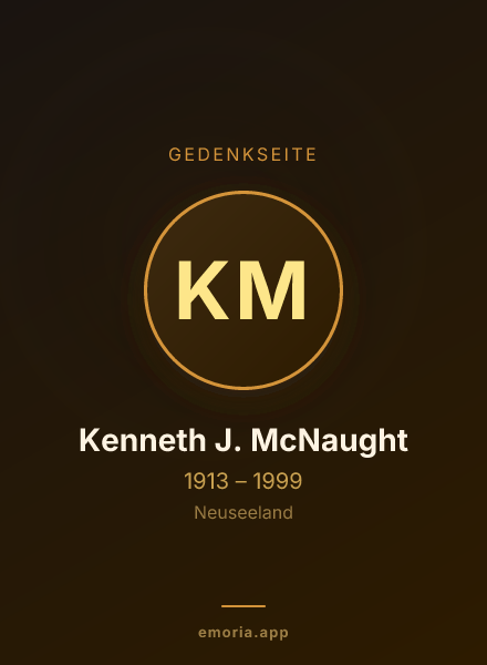 Gedenkportrait von Kenneth J. McNaught