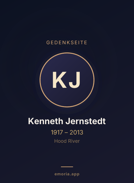 Gedenkportrait von Kenneth Jernstedt