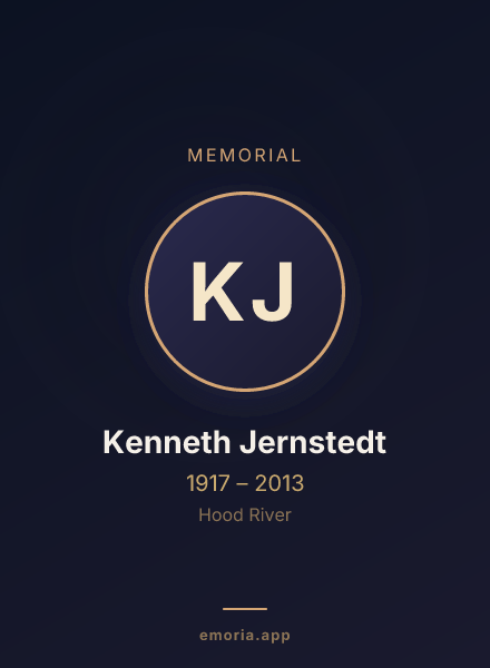 Memorial portrait of Kenneth Jernstedt