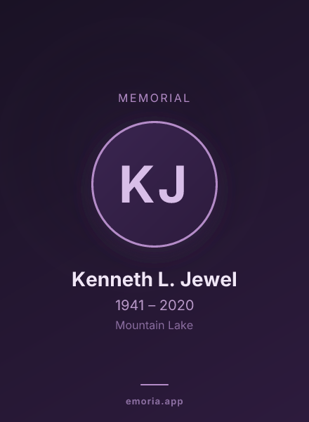 Memorial portrait of Kenneth L. Jewel
