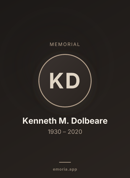 Memorial portrait of Kenneth M. Dolbeare
