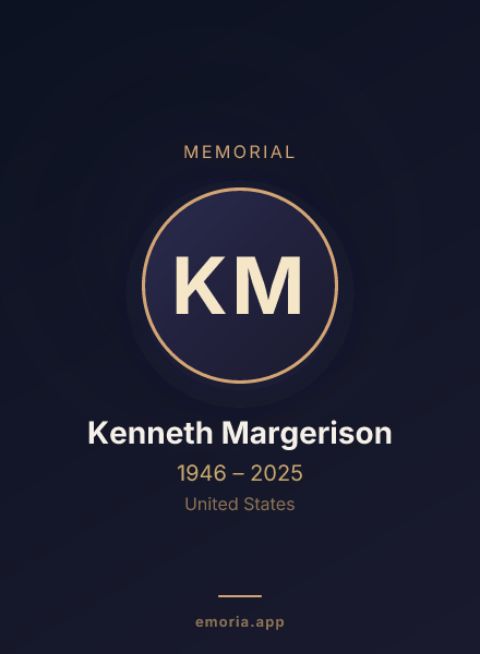 Memorial portrait of Kenneth Margerison