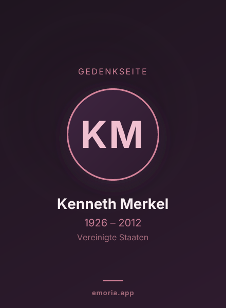 Gedenkportrait von Kenneth Merkel
