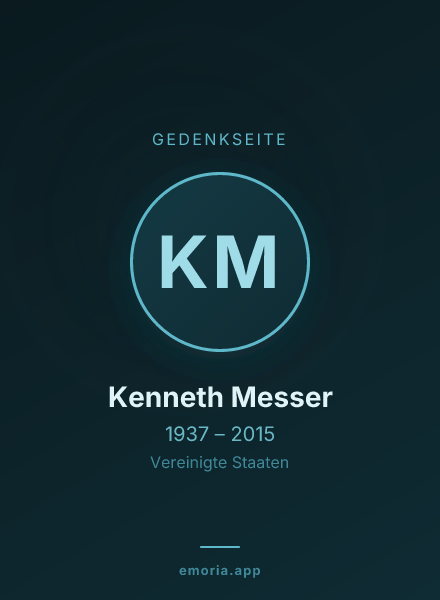 Gedenkportrait von Kenneth Messer