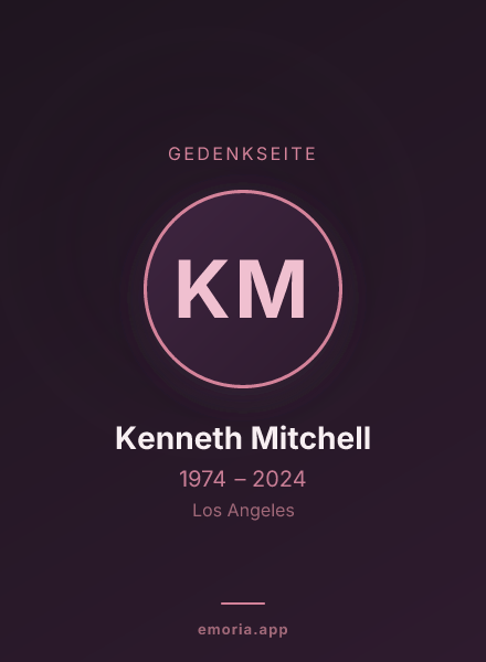 Gedenkportrait von Kenneth Mitchell