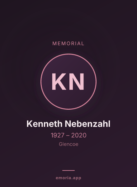 Memorial portrait of Kenneth Nebenzahl