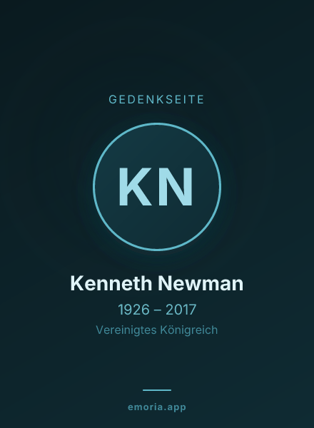 Gedenkportrait von Kenneth Newman