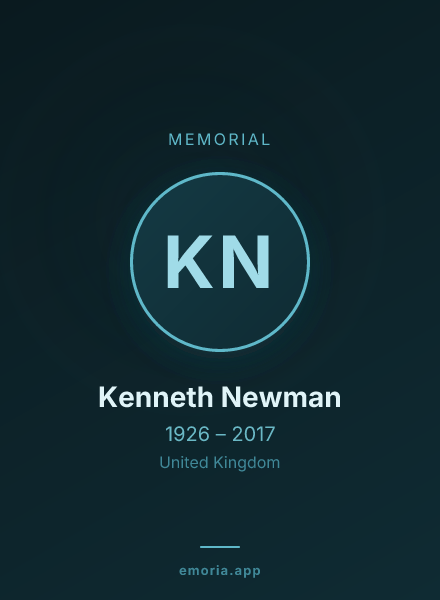 Memorial portrait of Kenneth Newman