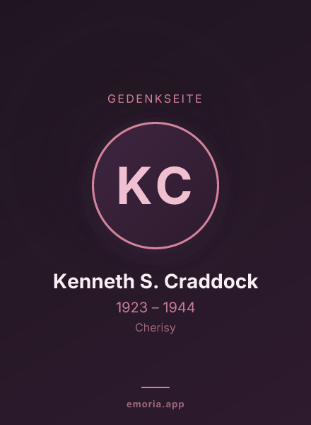 Gedenkportrait von Kenneth S. Craddock