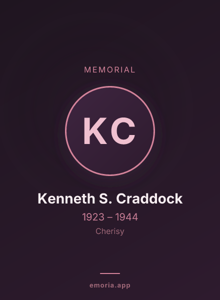 Memorial portrait of Kenneth S. Craddock