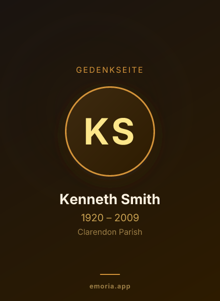 Gedenkportrait von Kenneth Smith