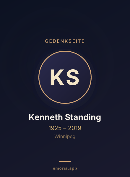 Gedenkportrait von Kenneth Standing