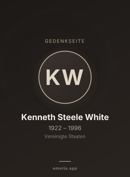 Gedenkportrait von Kenneth Steele White