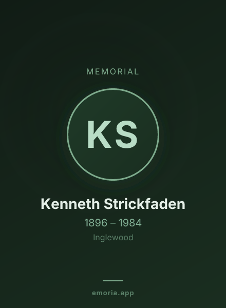 Memorial portrait of Kenneth Strickfaden