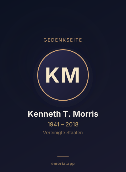 Gedenkportrait von Kenneth T. Morris