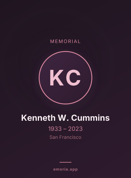 Memorial portrait of Kenneth W. Cummins