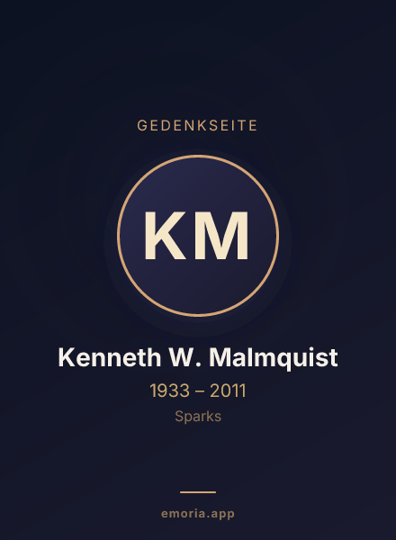Gedenkportrait von Kenneth W. Malmquist