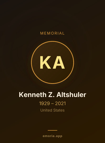 Memorial portrait of Kenneth Z. Altshuler
