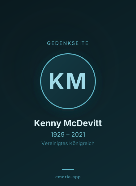 Gedenkportrait von Kenny McDevitt