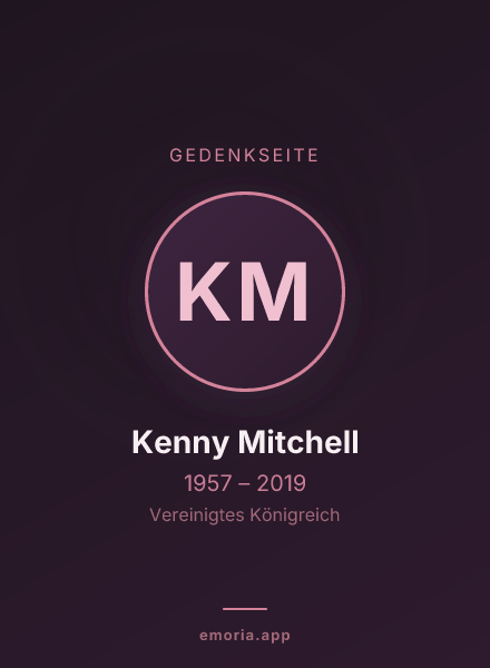Gedenkportrait von Kenny Mitchell