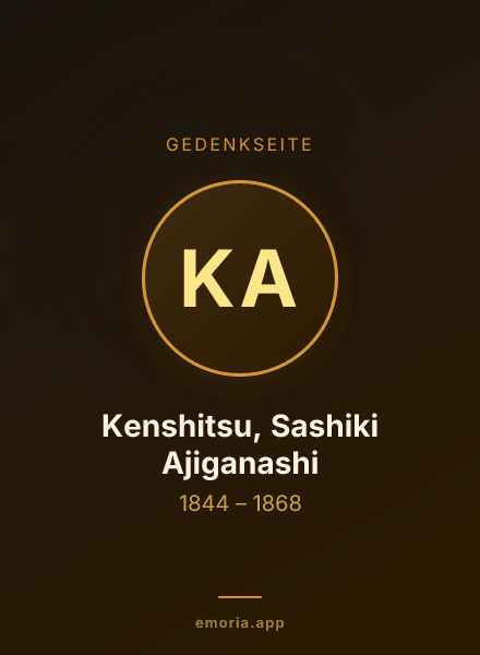 Gedenkportrait von Kenshitsu, Sashiki Ajiganashi