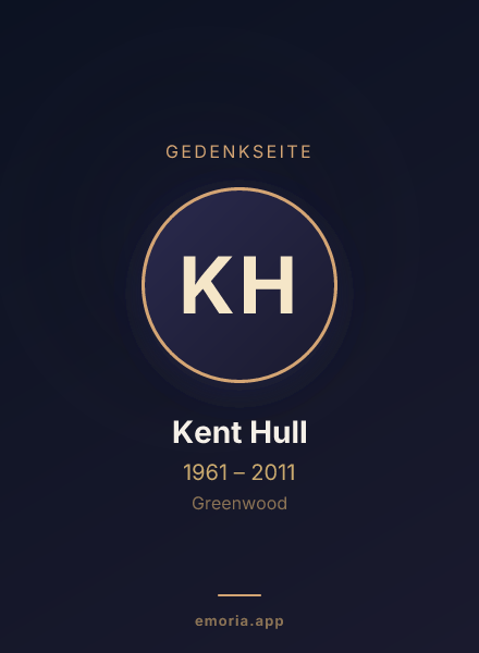 Gedenkportrait von Kent Hull