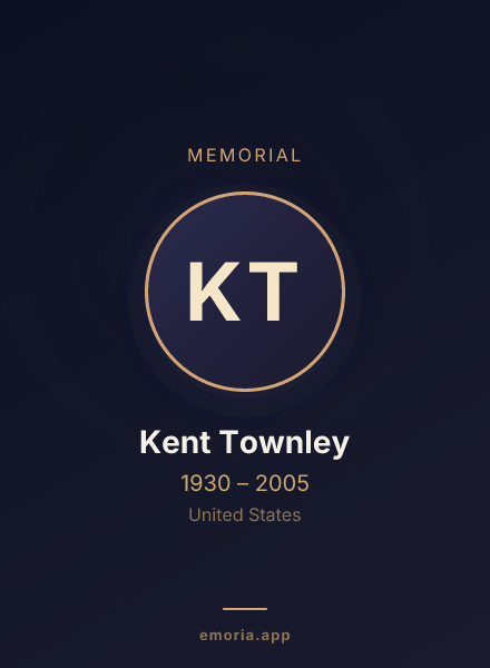 Memorial portrait of Kent Townley