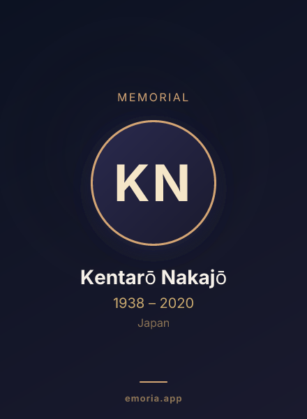 Memorial portrait of Kentarō Nakajō