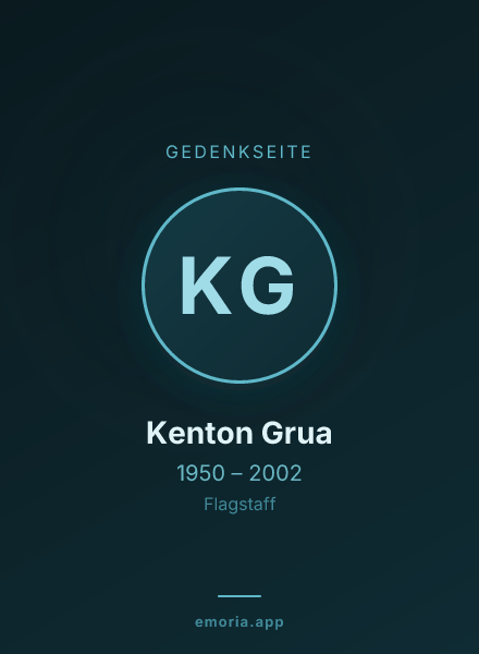 Gedenkportrait von Kenton Grua