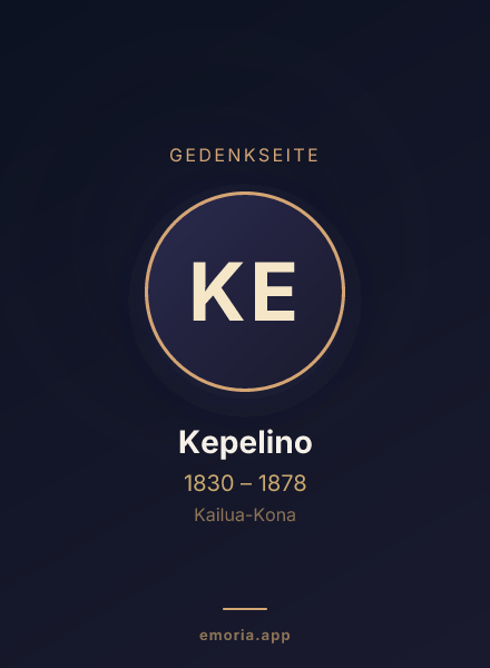 Gedenkportrait von Kepelino