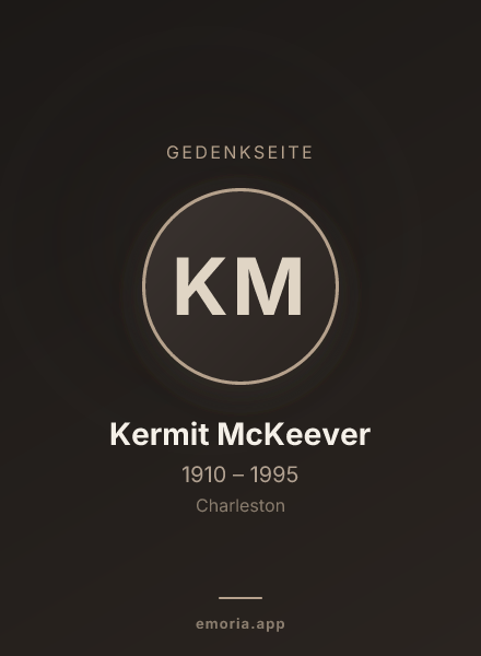Gedenkportrait von Kermit McKeever