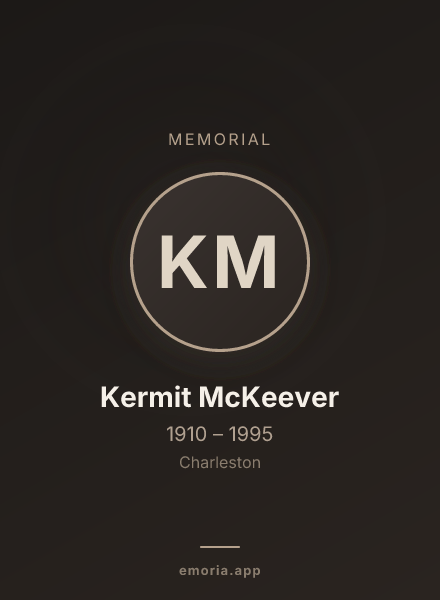Memorial portrait of Kermit McKeever