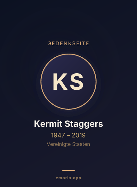 Gedenkportrait von Kermit Staggers