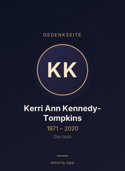 Gedenkportrait von Kerri Ann Kennedy-Tompkins
