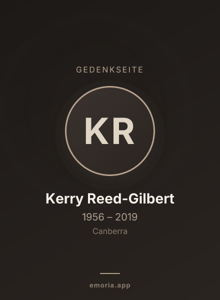 Gedenkportrait von Kerry Reed-Gilbert