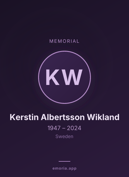 Memorial portrait of Kerstin Albertsson Wikland