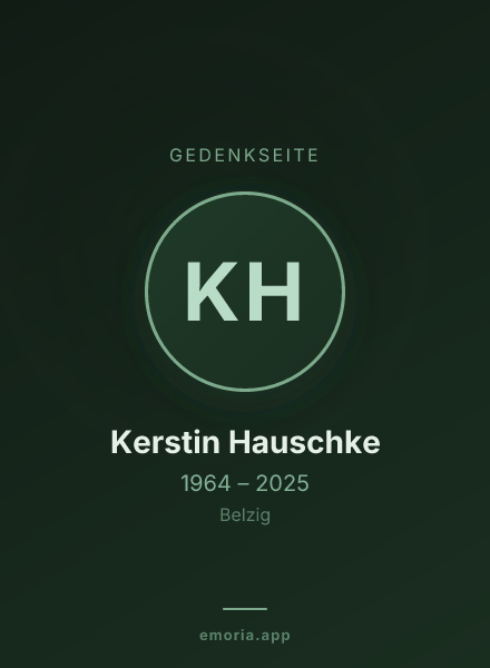 Gedenkportrait von Kerstin Hauschke