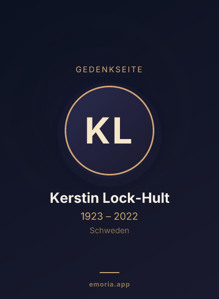 Gedenkportrait von Kerstin Lock-Hult