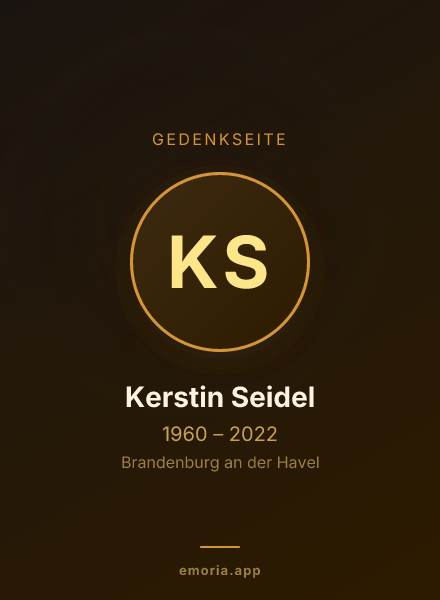 Gedenkportrait von Kerstin Seidel