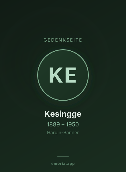 Gedenkportrait von Kesingge