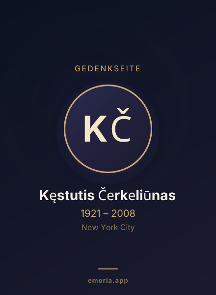 Gedenkportrait von Kęstutis Čerkeliūnas