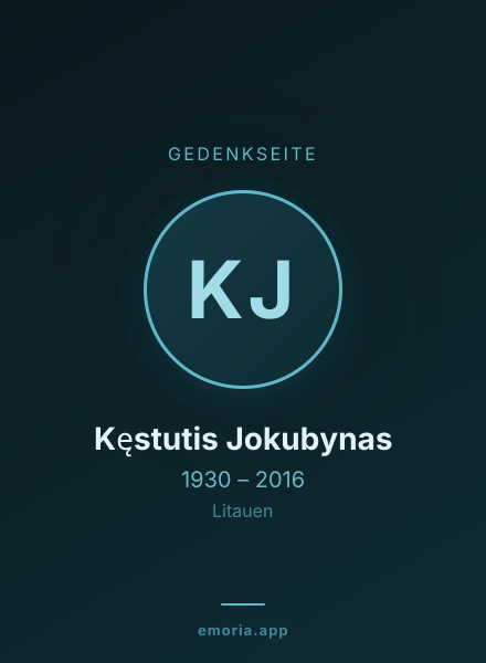 Gedenkportrait von Kęstutis Jokubynas