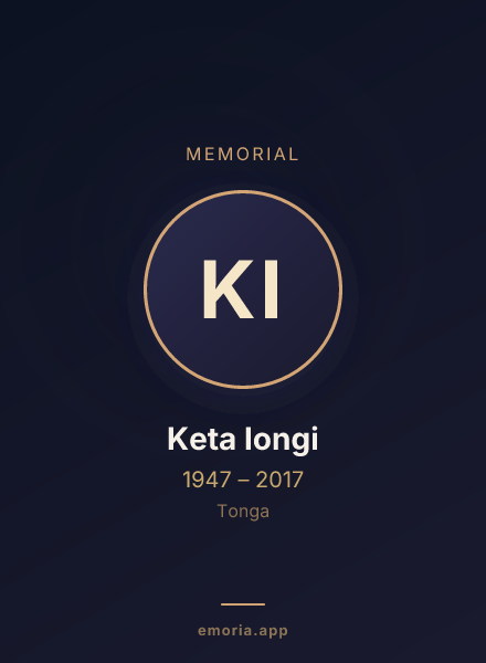 Memorial portrait of Keta Iongi