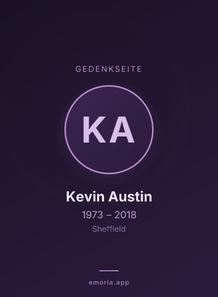 Gedenkportrait von Kevin Austin