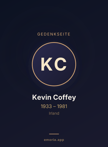 Gedenkportrait von Kevin Coffey