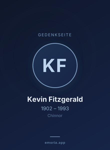 Gedenkportrait von Kevin Fitzgerald