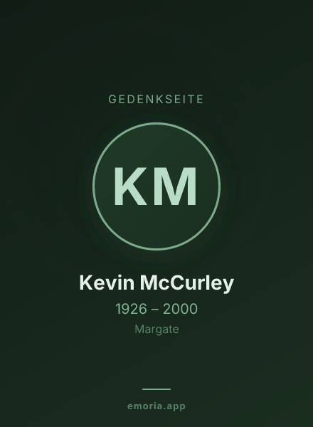 Gedenkportrait von Kevin McCurley