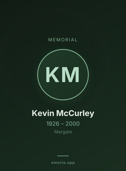 Memorial portrait of Kevin McCurley