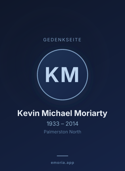 Gedenkportrait von Kevin Michael Moriarty