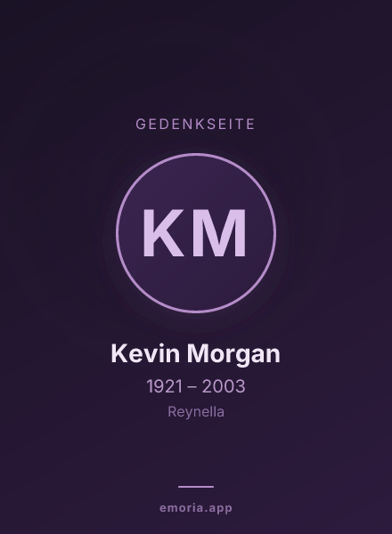 Gedenkportrait von Kevin Morgan